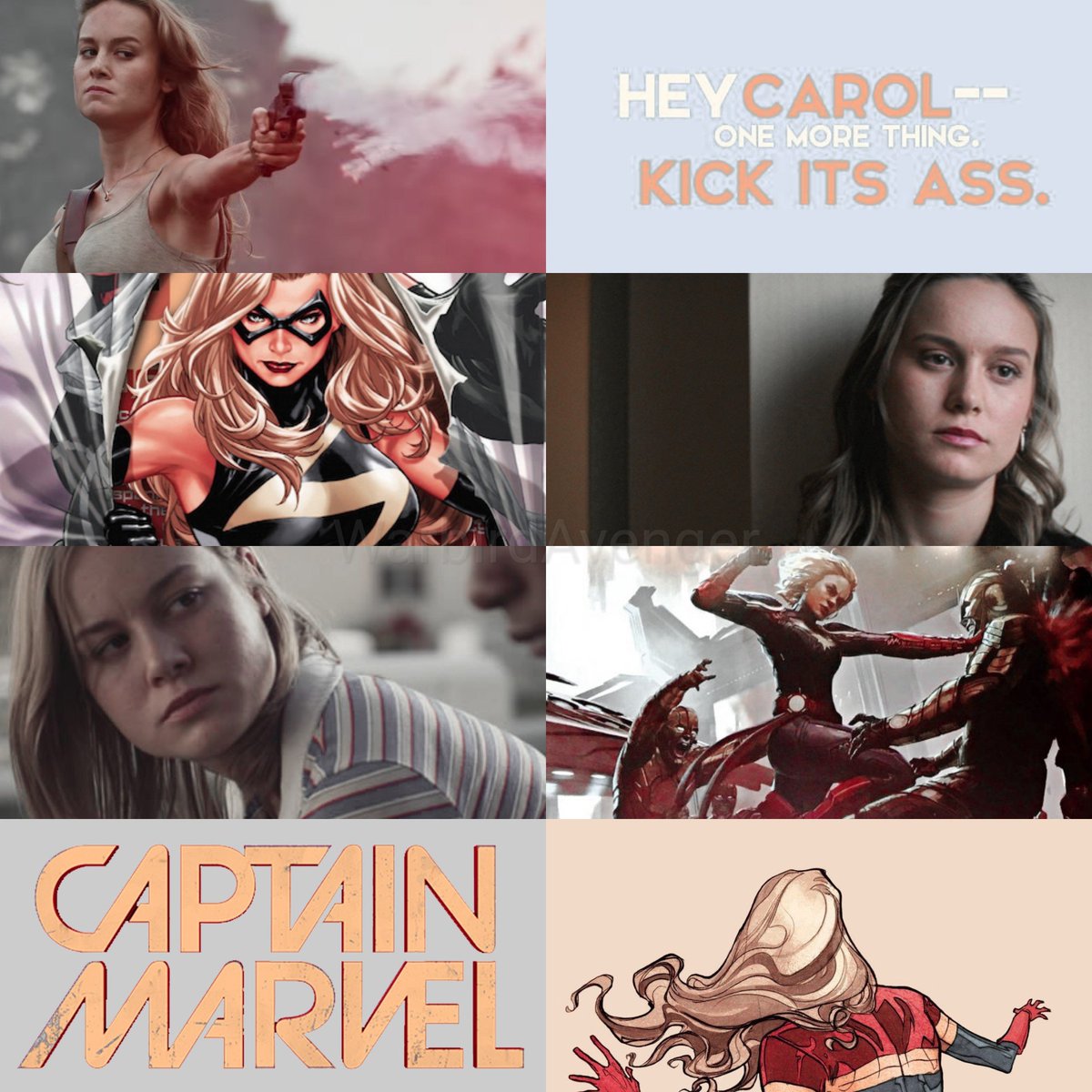 ❝Tʜᴇʀᴇ's ᴀɴ ɪɴsᴛᴀɴᴛ ᴀ ғʀᴀᴄᴛɪᴏɴ ᴏғ ᴀ sᴇᴄᴏɴᴅ ʙᴇғᴏʀᴇ ᴛʜᴇ ᴡᴏʀʟᴅ ᴄᴀᴛᴄʜᴇs ʜᴏʟᴅ ᴏғ ʜᴇʀ ᴀɢᴀɪɴ.❞

➤ Carol Susan Jane Danvers.
➤ Captain Marvel.

✰ ¿RT para darme a conocer? ✰