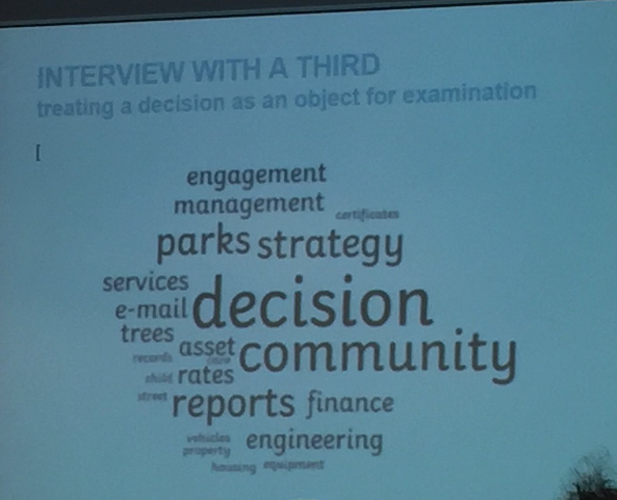 Kate_Pulford's tweet photo. I'm interested in what people do- Irvine-Smith #RAILS2017 https://t.co/o9dghNieqo