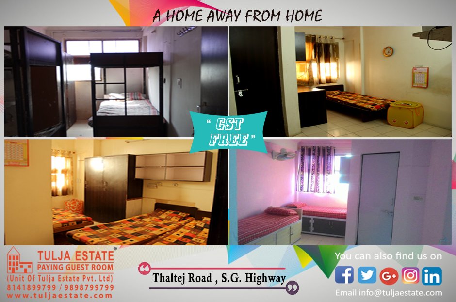 TuljaEstate's tweet photo. A home away from home
PG @ S.G. Highway, Thaltej
https://t.co/HfkIwDFpCN
+91 8141 899 799
#PgInAhmedabad #TuljaEstate #PGRoom #RealEstateAhmedabad https://t.co/gZ3yDMglzG