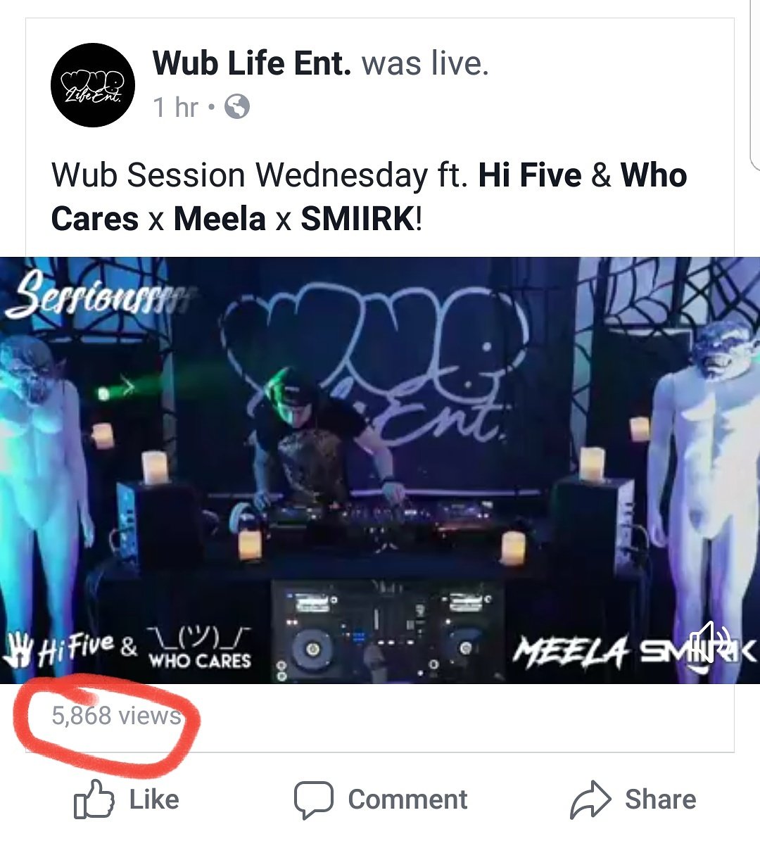 T_oKool's tweet photo. WOW!!!!! @smiirkmusic and his friends got 5,868 views of their live stream on Facebook!!! That's awesome!!! All of you guys did great!!!π§πΆπ΅
#FacebookLive
#edm #edmfamily #EDMlife #edmlove #Rave #RavenNation #PLUR #PLURFamily #party #music #DJ #djlife #smiirk #SmiirkFam https://t.co/SpDZVfdp5L
