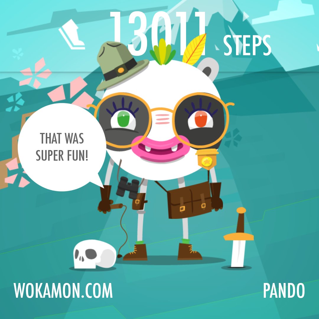 DomWolves's tweet photo. I've had a nice day with my #Wokamon pando! @fitbit #Fitbit https://t.co/F7J43IHeko https://t.co/MP1LGYWbxW