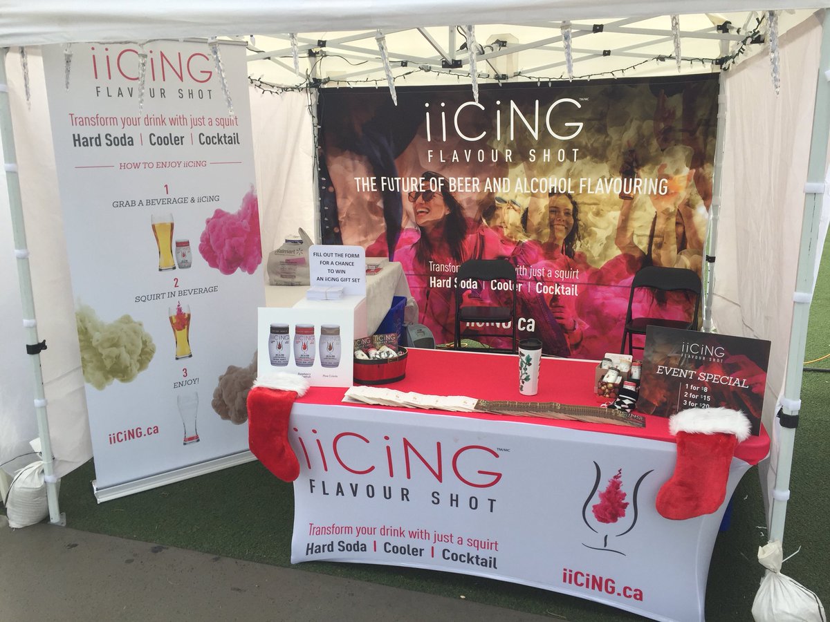 2017 Holiday Street Market in Downtown Milton and iiCiNG will be there to showcase iiCiNG Flavour Shot. Let us show you how to turn your beer, vodka soda or white wine into a Hard Soda Cooler or Cocktail