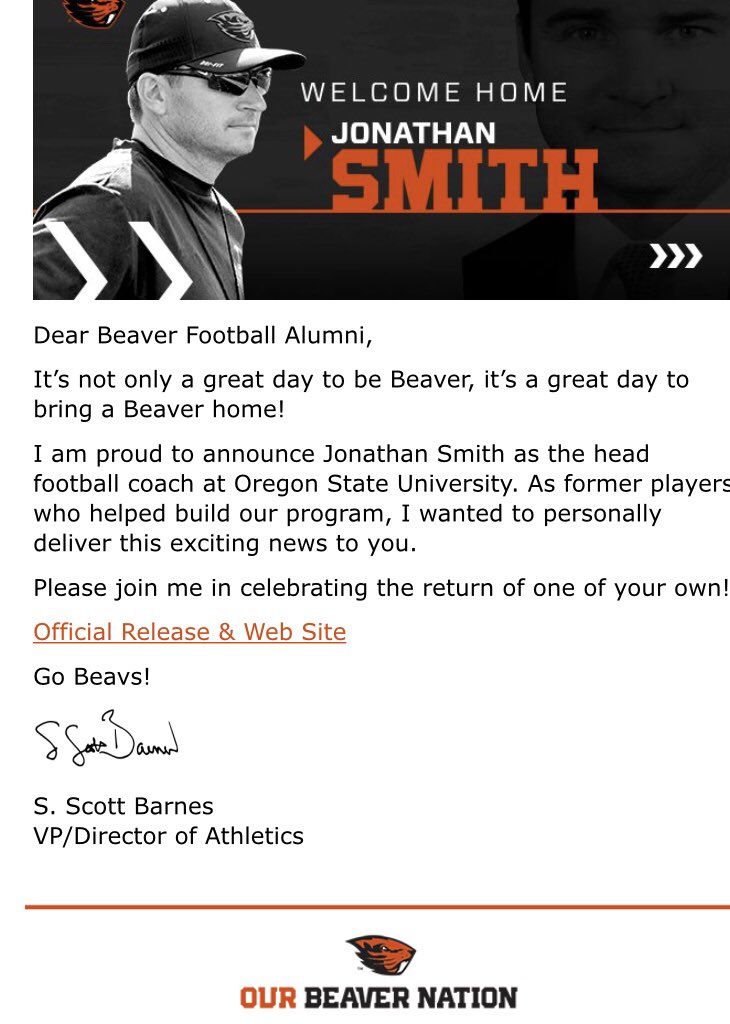 EuhusBeaver's tweet photo. Great hire by @BeaverAthletics ‘s @BeaverAD Scott Barnes.  Very classy move engaging the alumni first.

THE RETURN of high character with @coachsmith_9 is overdue!

#MOSUFBGA

I support Niner! https://t.co/iPIY3o0Ebv