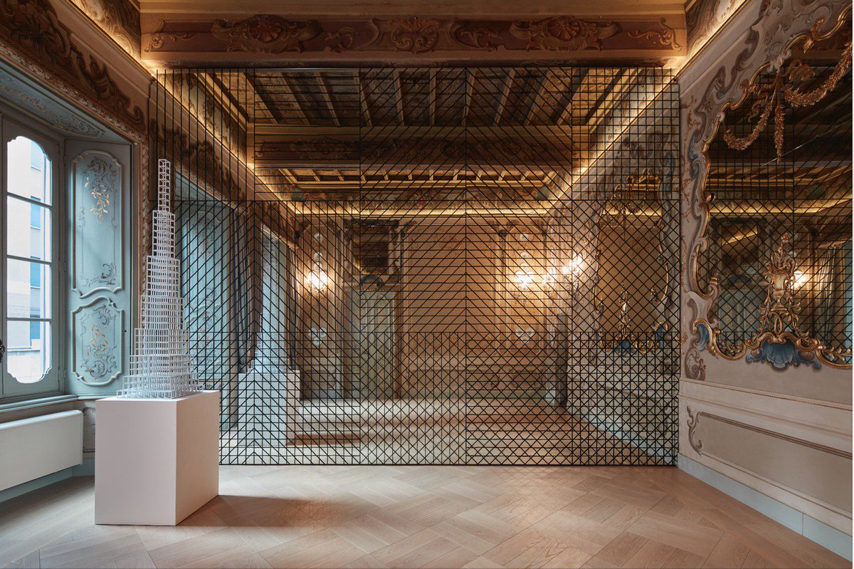 MarcusHollands's tweet photo. Sol Lewitt, Between the Lines curated by Francesco Stocchi and Rem Koolhaas – great little exhibition investigating Lewitt's relationship to architecture https://t.co/fQi8n1U5tm https://t.co/FbryMilYXr