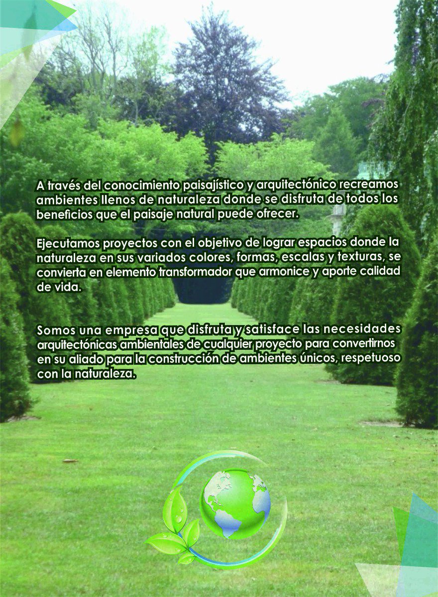 EcodesignColsas's tweet image. Ecodesign Colombua S.A.S.  Ingenieria y Conservación de ESPACIOS VERDES.