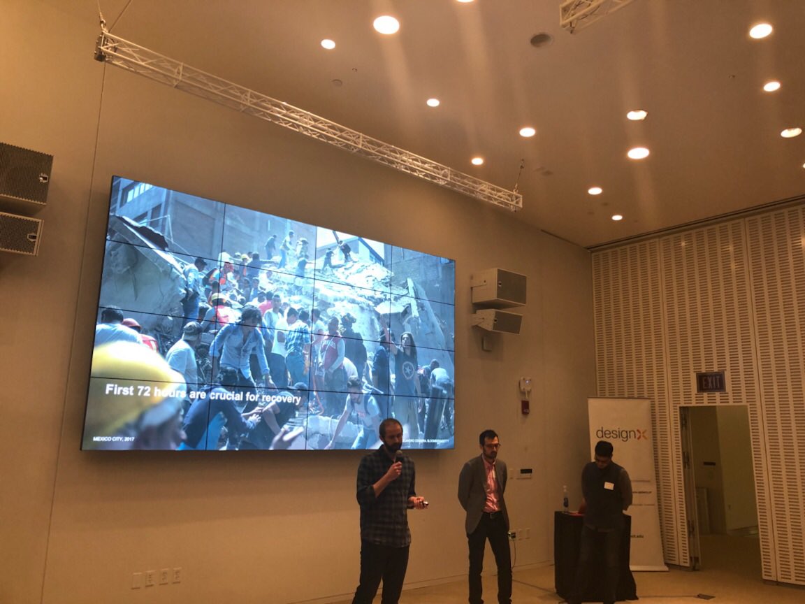 mitsap's tweet photo. #prephub, from @urbanrisklab researchers, is a new kind of public space infrastructure activates neighborhood spaces every day and provides resources in emergency situations. @mitdesignx #pitchnight https://t.co/09AT6TlZJ4
