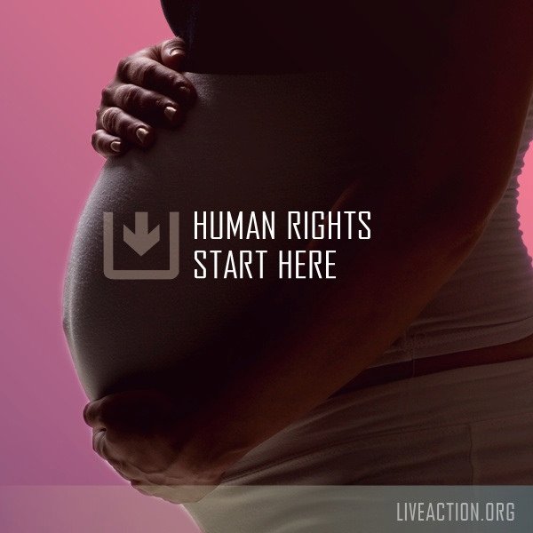 LiveAction's tweet photo. Human rights begin when human life begins. Retweet if you agree! https://t.co/g3WzFM216i