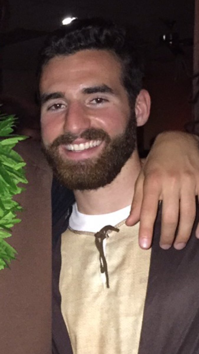 TX_Sammy's tweet photo. It's the final week of No Shave November and boy is Evan ready to shave! Help Sigma Theta support the Judy Fund at the Alzheimer's association. https://t.co/ooA6Qc5tJ3 https://t.co/Mfo8ukTfqm