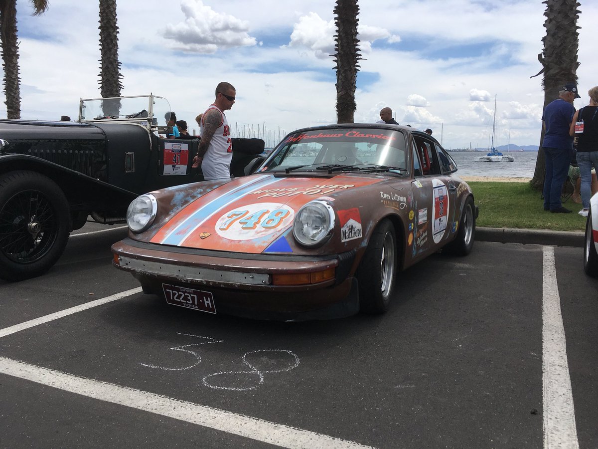 PorscheClubVic's tweet photo. 1/2 Back at Geelong Waterfront for the Targa Florio Australian Tribute official start #Geelong #Porsche #TargaFlorioAustralia #Tribute https://t.co/zT0Rb2KRet