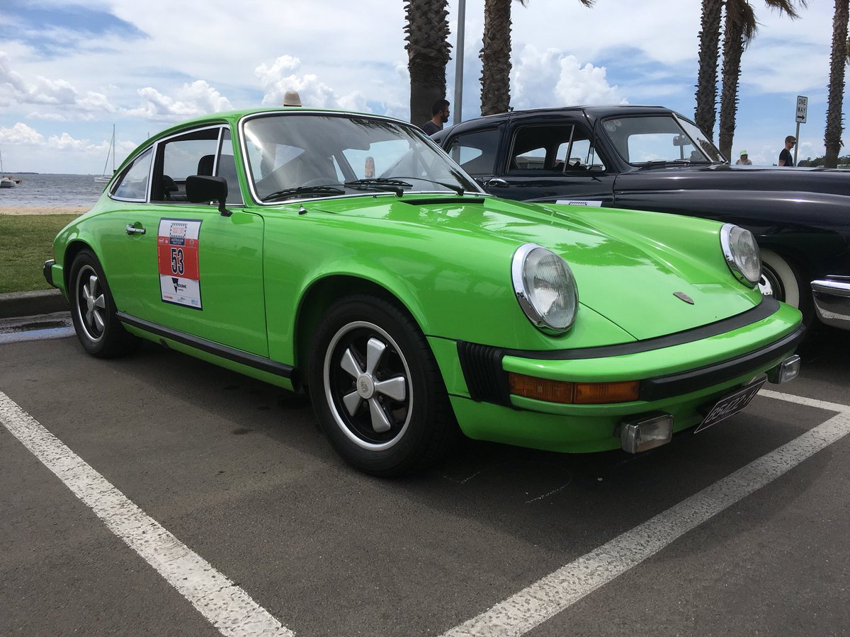 PorscheClubVic's tweet photo. 1/2 Back at Geelong Waterfront for the Targa Florio Australian Tribute official start #Geelong #Porsche #TargaFlorioAustralia #Tribute https://t.co/zT0Rb2KRet