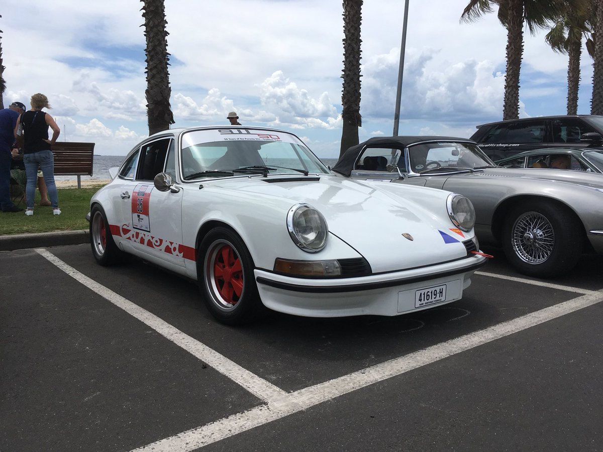 PorscheClubVic's tweet photo. 1/2 Back at Geelong Waterfront for the Targa Florio Australian Tribute official start #Geelong #Porsche #TargaFlorioAustralia #Tribute https://t.co/zT0Rb2KRet