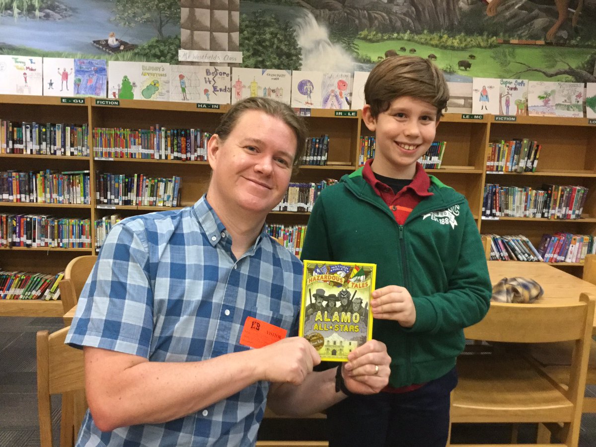 HBESLibrary's tweet photo. @MrNathanHale told some Lewis &amp; Clark stories the kids are sure to remember.  They were mesmerized! #wcslibs https://t.co/ZqopN8q3cl