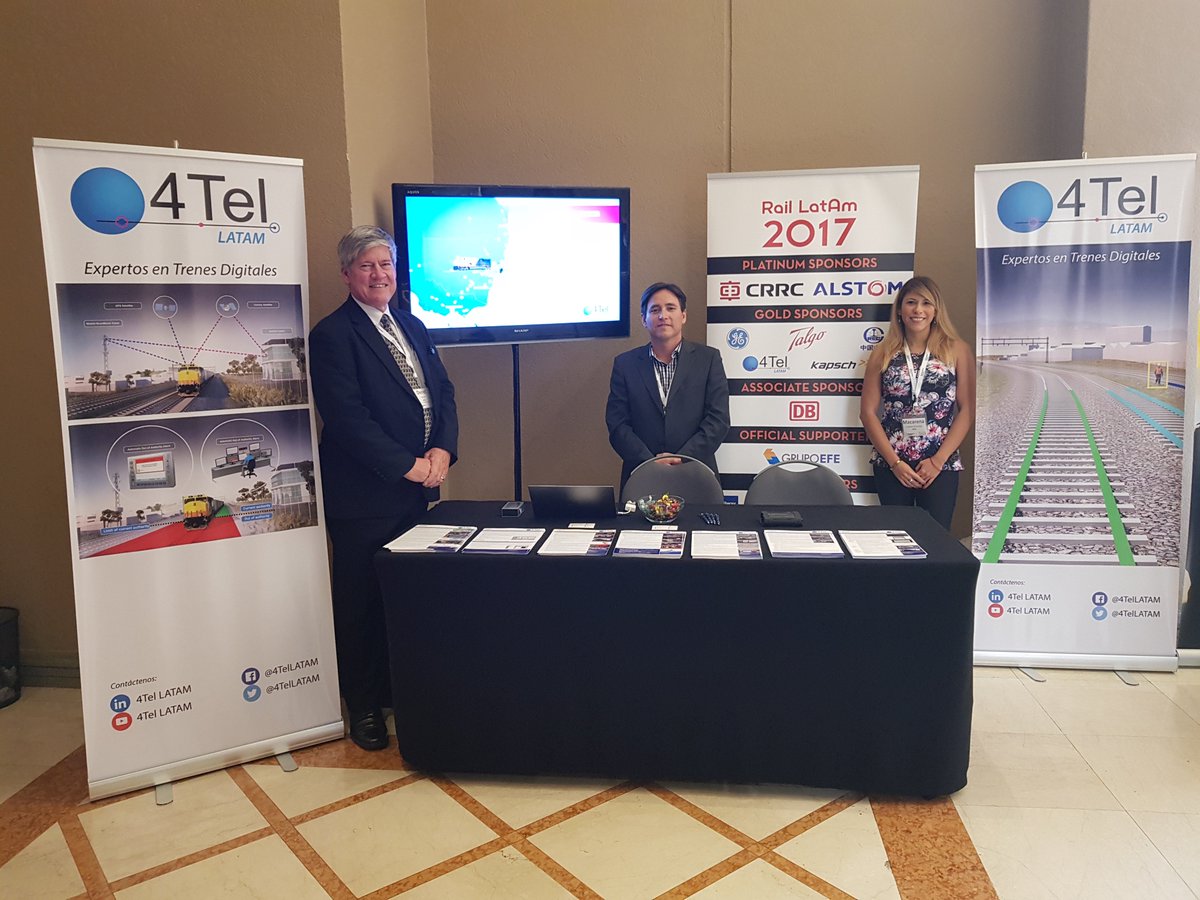 4TelLATAM's tweet photo. Segundo día en la Conferencia de Infraestructura #RailLatam17 @iconferencenet @4TelPtyLtd Expertos en Ferrocarriles Digitales https://t.co/ZZzh2WDyAV