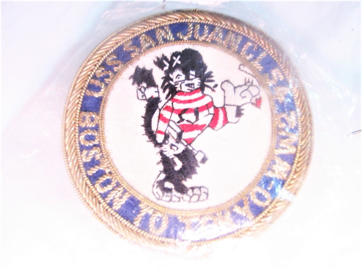 vintagebadtique's tweet photo. https://t.co/2Xruo0Oa6D
#USSSanJuan #AtlantaClassLightCruiser #1941ships #USNPuertoRico #commemorativepatch #bostontoTokyo #SanJuanPantherMascot #WW2lightcruiser
#militariaWW2patch https://t.co/UO7zqIWxxP