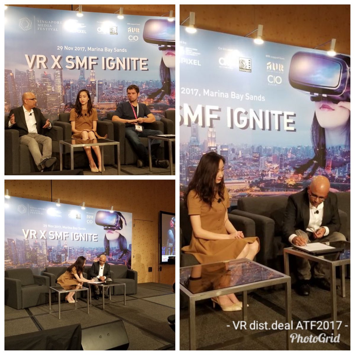 cly3d's tweet photo. The first #VR. Film deal signed at #ATF2017 between Real Vision VR films and Yeucheng Technologies for the Gome VR cinemas chain. https://t.co/Y5M4xVdAqY