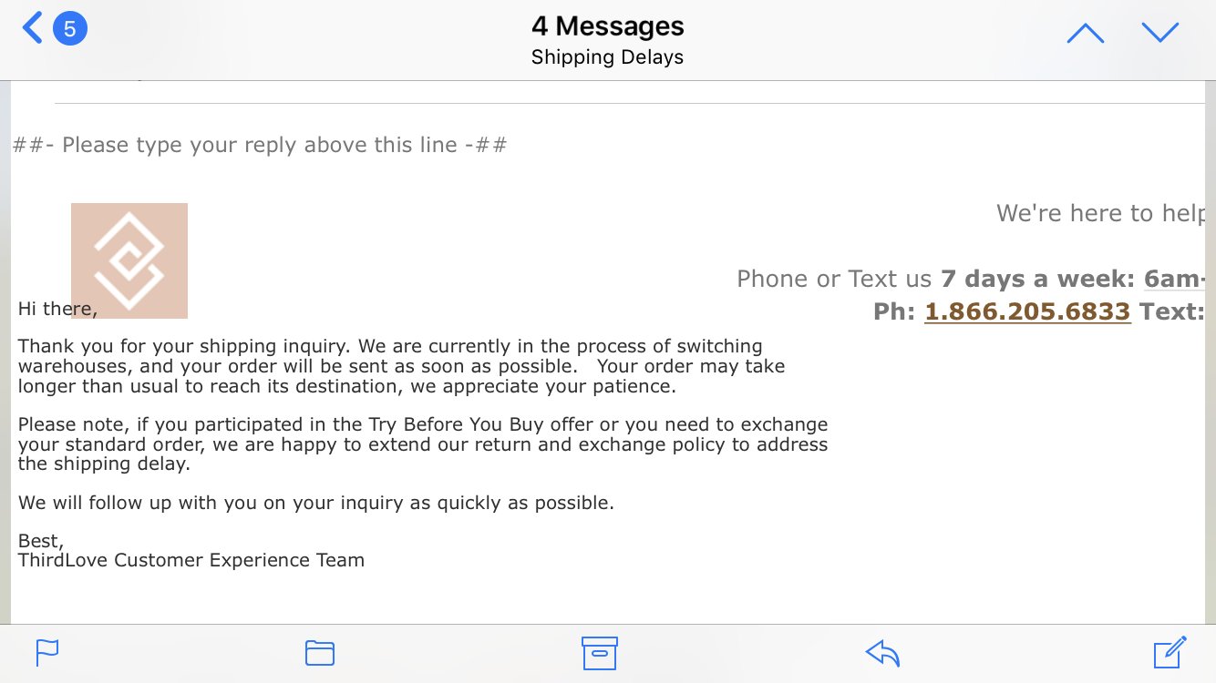 thirdlove exchange policy