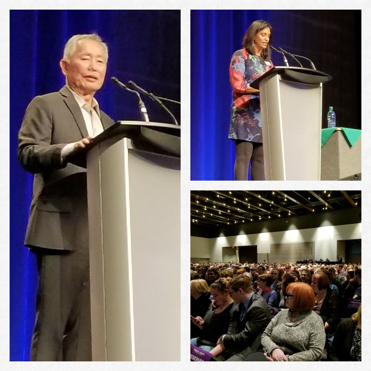 canada150in150's tweet photo. His favourite #StarTrek 🎥 episode is when @GeorgeTakei is unchained 💥from the controls on the #Enterprise 🚀 #EPLTakei @EPLdotCA #yeg https://t.co/4nTK7fz2zX