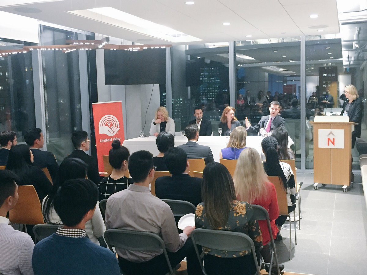 nick_angrignon's tweet photo. Another (late) #givingpropstuesday shoutout to our fantastic panelists at the @uwlm #GenNext Networking with Purpose event! These four amazing folks took time from their busy lives to help the next generation understand the link between career and philanthropy. Thank you! https://t.co/FIv0ldytlB