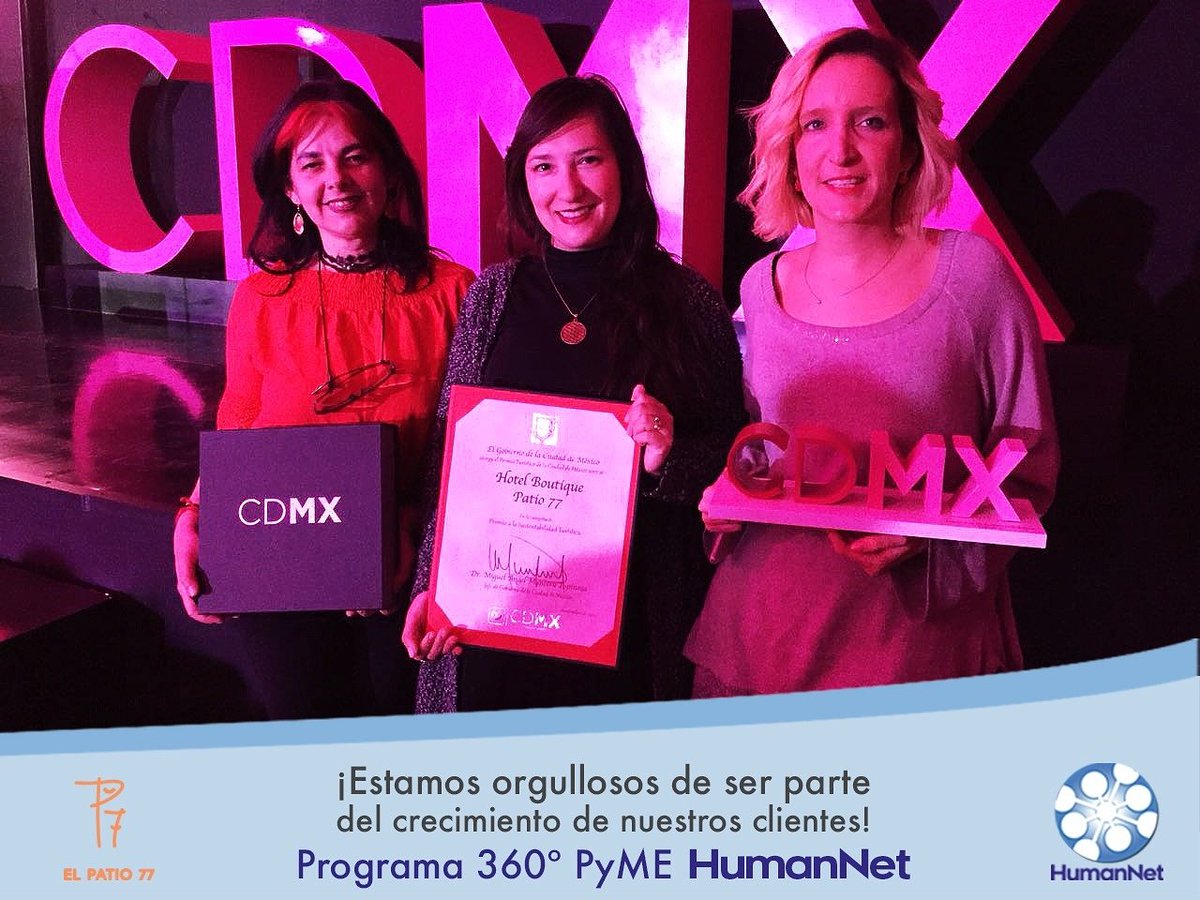 HumanNeedMexico's tweet image. Felicidades a los socios y equipo de @elpatio77. ¡Premio a la Sustentabilidad Turística! #ElPatio77 #HumanNetMexico #HumanNet #RecursosHumanos #Reclutamiento #Contaduría #Consultora #Negocios #Nómina #Miércoles #FelizMiércoles #Work #Follow #Trabajo #Empleo #Compromiso