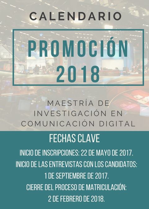 MICD_UDH's tweet photo. Recuerda las fechas claves para ser parte de la ‘Promoción 2018’ de la #MICDUDH https://t.co/YZLG9zwOHo