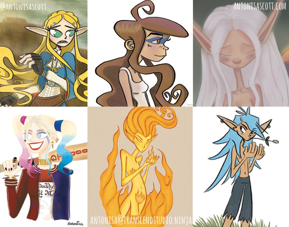 AntonisaScott's tweet photo. #Commissions are still open!!! 🙂☺️😊🤗😬🎁❤️💚🎅❄️Want to get turned into a cartoon? Or have a Christmas Gift idea? Or just want some art? Email me your ideas and thoughts! ~> antonisa@transcendstudio.ninja
Character Commissions start at $20!🔥✨❄️
#commissionsopen #art https://t.co/RHtVO501bZ