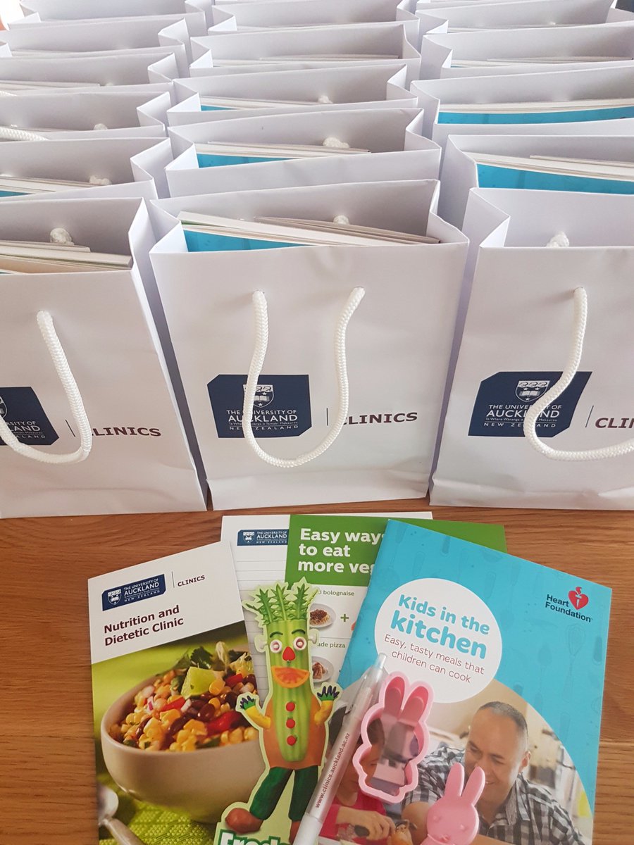 Goodie bags for our practical session with Au Pair Link this evening! <a href="/UoANutrition/">Auckland Nutrition</a>
