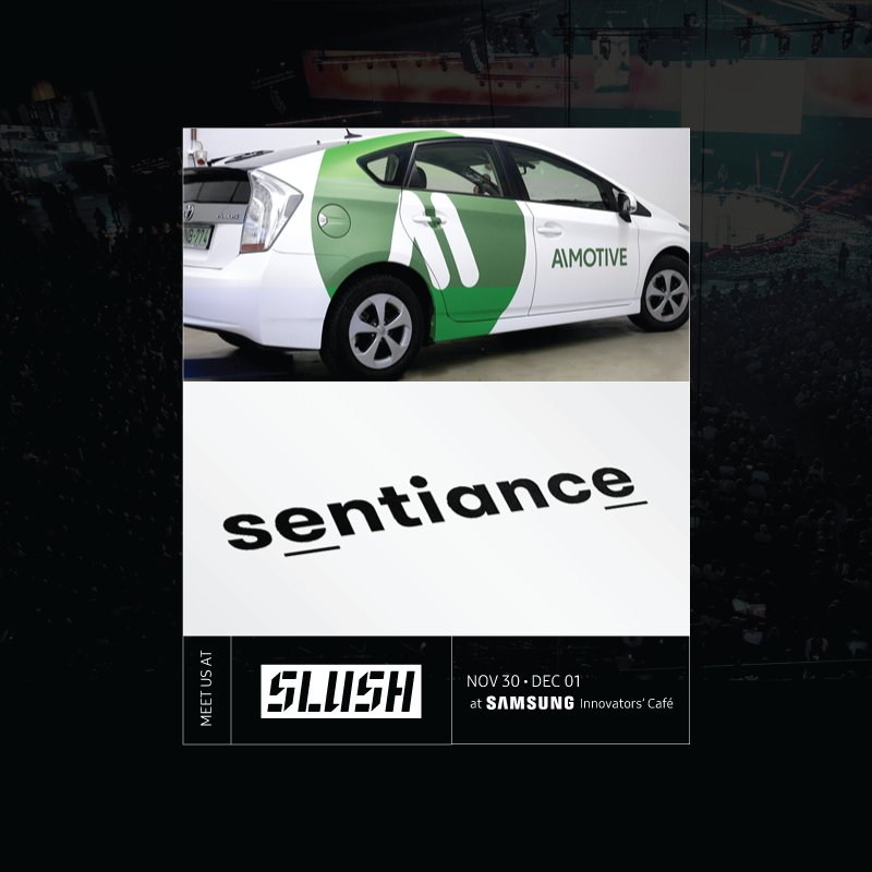 Our team is joined at #SLUSH17 by 2 of our portfolio companies: <a href="/ai_motive/">aiMotive</a> &amp; <a href="/Sentiance/">Sentiance</a>. Come see some cool demo videos! @SamsungSuomi