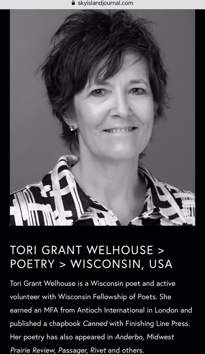 Sky1sland's tweet photo. Tori Grant Welhouse cuts to the core with precision and beauty, revealing deep, complex truths in her poem "Anniversary."  Read it and much more here: https://t.co/t9tt5m7JnJ https://t.co/sfcy4GmABq