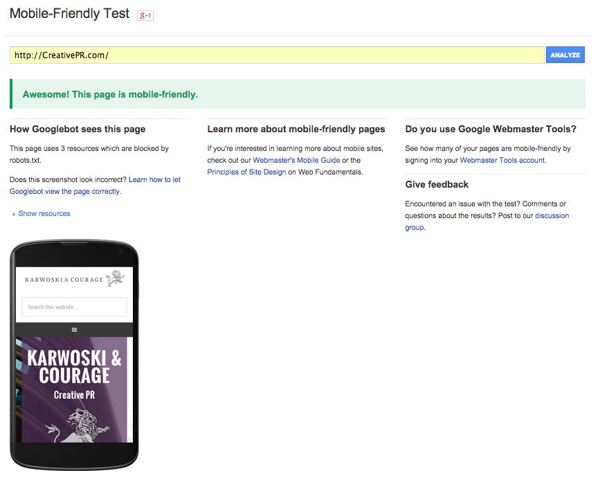 Google's Mobile-Friendly Test Tool [COOL TOOL] hubs.ly/H09hKdZ0