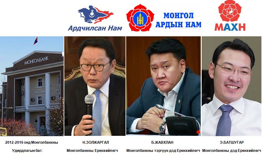 Монголбанкны Ерөнхийлөгч асан Н.Золжаргалыг баривчлав‼️Зөв шалга‼️
Одоо тэргүүн дэд Ерөнхийлөгч асан Б.Жавхлан, дэд Ерөнхийлөгч асан Э.Батшугарыг баривчил‼️

Жич: Удирдлагын багт хамтдаа ажиллан, хяналт шалгалт хариуцан явж байсан УИХ-ын гишүүн Б.Жавхлан мултрах ёсгүй

#АТГ