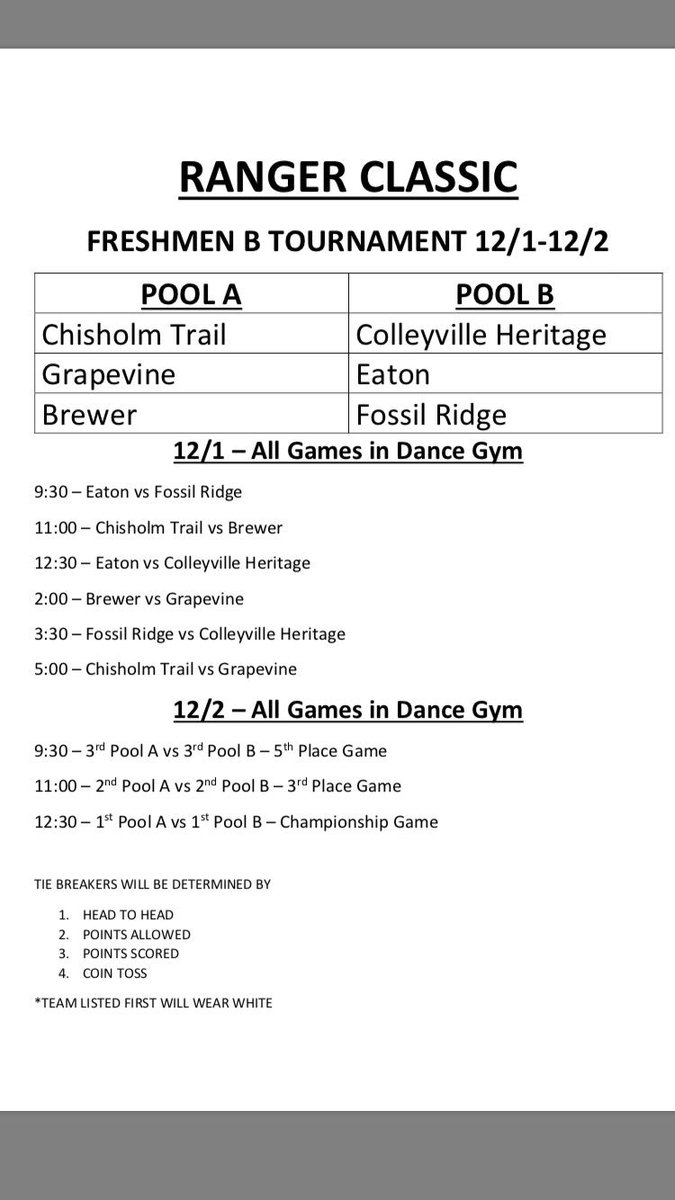 CTHS_Hoops's tweet photo. 2017 Ranger Classic tips off tomorrow morning @ChisholmTrailHS! 46 teams. 81 games. 3 full days of great high school basketball! #5for1 https://t.co/TfvktROV3t