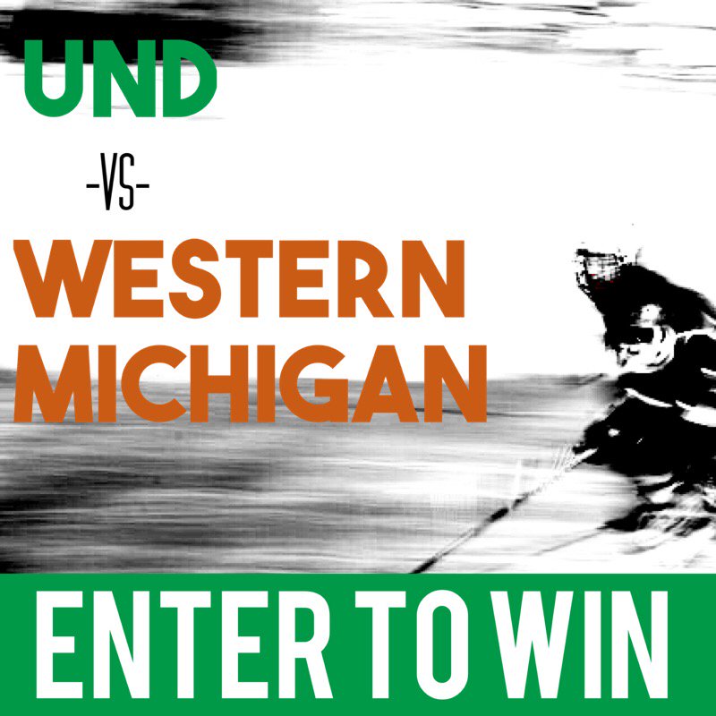 DeeksPizza's tweet photo. We have (2) tickets to Friday's UND vs Western Michigan game. Who wants them? 🙋‍♂️ To enter FOLLOW us &amp; RETWEET! https://t.co/n9wBoxctO0