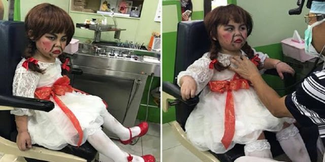 HumorHoror's tweet image. Bocah Ini Pergi Ke Dokter Gigi Pakai Kostum Anabelle
ramesan.com/2017/11/bocah-…