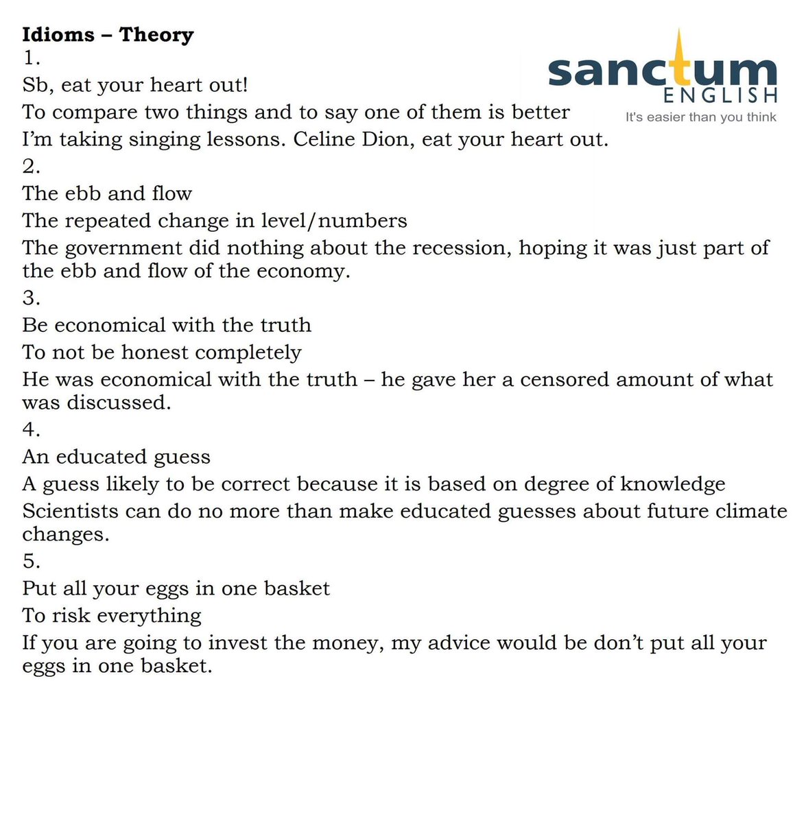 SanctumEnglish's tweet photo. #Daily #Idioms #English #SSC #IBPS #SBI #Exams #Learning2017 https://t.co/vvLzyiSgA6