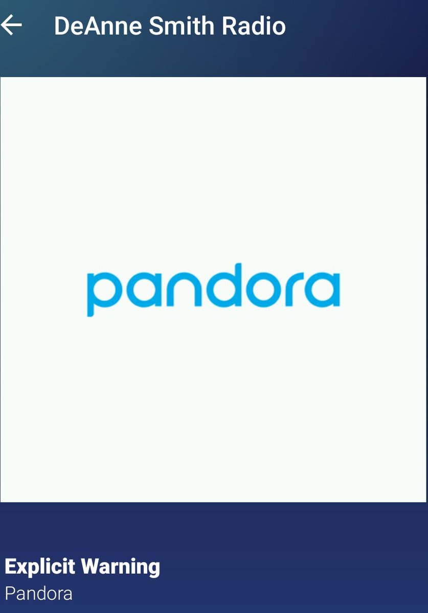 Raycho921's tweet photo. Thanks Pandora...? #ExplicitWarning #DeAnneSmithRadio
@DeAnne_Smith https://t.co/IIOS1LSP0y