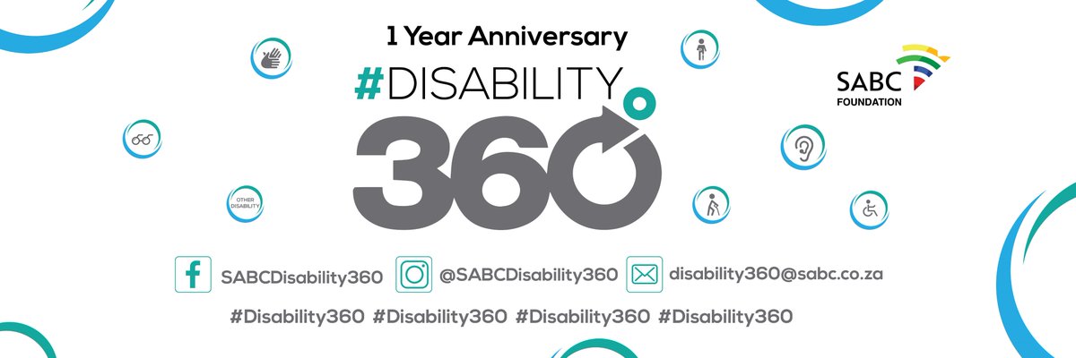 SABCDisability's tweet image. Today Disability 360 celebrates our 1 Year Anniversary.  Make sure to checkout @SABCDisability360 on FB between 09:30 - 11:30 as we will be streaming our celebrations live! @The_DSD