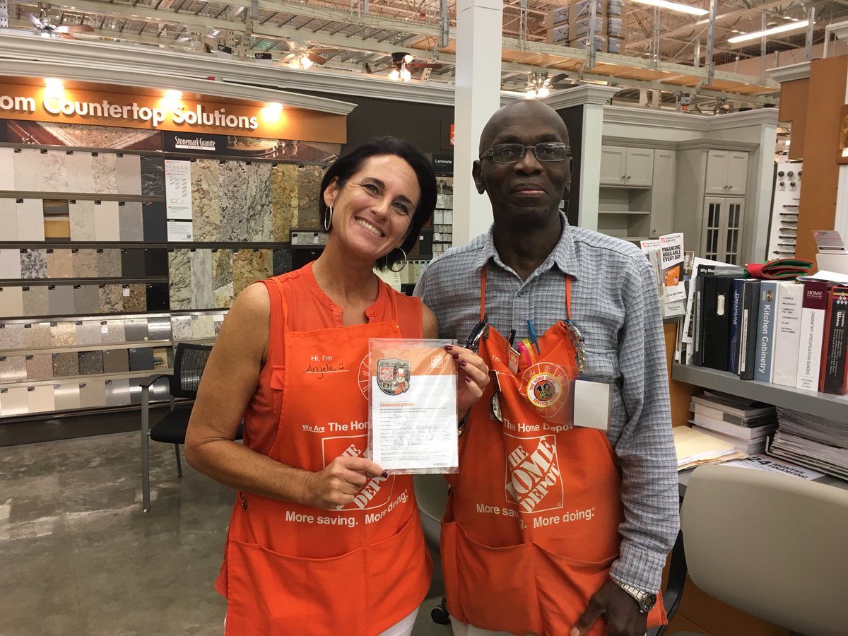 Kitchen Designer John G @6355 living the values by providing excellent customer service taking extra steps for our customer! Awesome teamwork!!