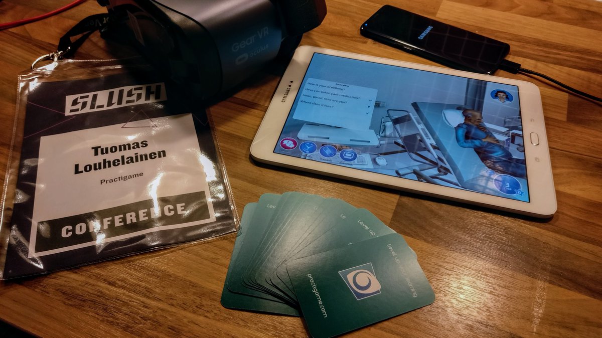 practigame's tweet image. Excited to demo our #VR and mobile solutions at @SlushHQ with @SamsungSuomi and @VerticalVC. Come check us out at Samsung 
Innovators Café on both days. #Slush17 #GearVr #elearning