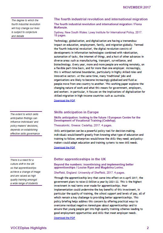 VOCEDplus's tweet photo. The latest edition of #VOCEDplushighlights is now available at https://t.co/5mXYu6WLFm Check it out for a taste of what's new in VOCEDplus. https://t.co/RogQeImgJT