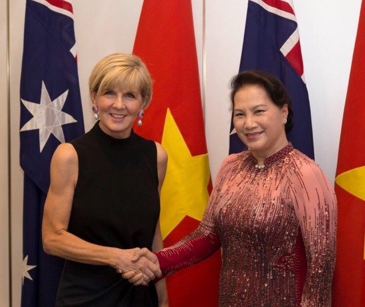 Meeting President #Vietnam National Assembly Madam Ngan on 🇦🇺🇻🇳 relationship & regional issues #FPWhitePaper @NewColomboPlan #Canberra