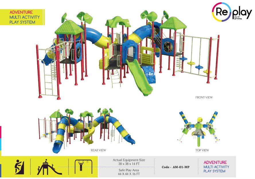 ReplayIndia's tweet photo. Install “#AdventureMultiactivityPlaySystem” for #Children, #Teenagers in your #park or #schoolplaygrounds by to enhance enjoyment &amp; joy quotient of any recreation &amp; #playingzone.
Check out our range: https://t.co/x5yfud6kO3
To order or get more information, get in touch with us. https://t.co/g6nrhmqYt2