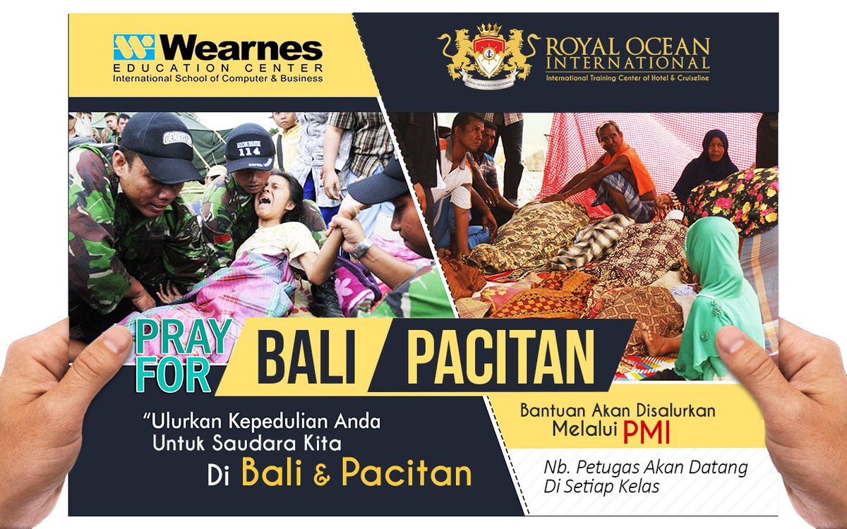 Royal Ocean College (@roicollege) on Twitter photo Royal Ocean International <a href="/ROIcollege/">Royal Ocean College</a> & Wearnes Education Center <a href="/WearnesEC/">Wearnes Edu. Center</a> PEDULI...
Semoga bermanfaat untuk para korban Royal Ocean International <a href="/ROIcollege/">Royal Ocean College</a> & Wearnes Education Center <a href="/WearnesEC/">Wearnes Edu. Center</a> PEDULI...
Semoga bermanfaat untuk para korban