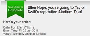 EllenHope24's tweet photo. Sorry I can't come to the phone right now. ๐๐ @taylorswift13 #reputation #ReputationStadiumTourLondon @Samantha_Lewis0 https://t.co/XVZlJ5c4l7