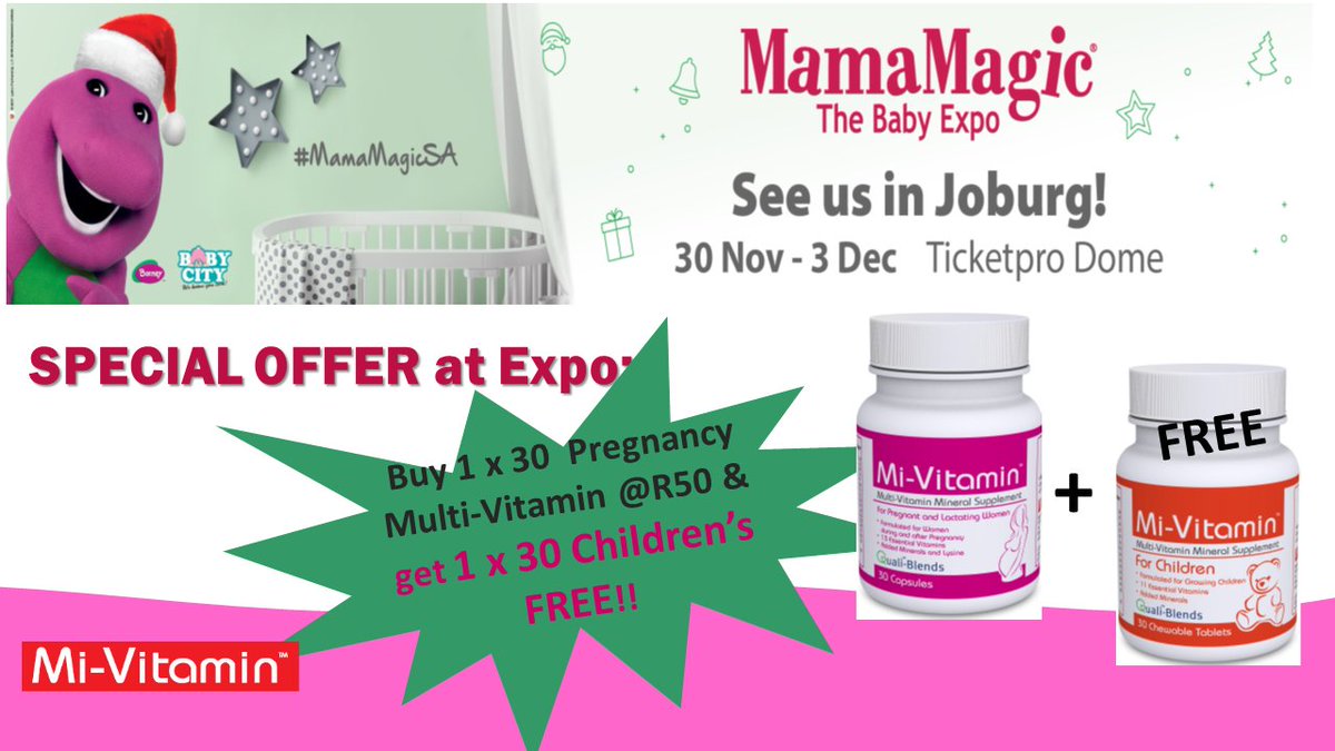 #MamaMagicSA Started today!!! Don't miss out on #MiVitamin #ExpoSpecials Can't wait to meet you <a href="/Ticketprodome/">Ticketpro Dome</a>