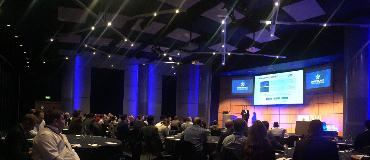 bookofstorage's tweet photo. We are off and running here at the #ParkPlaceTechSummit with longstanding vendor partner @Arcserve opening the presentations https://t.co/RiFmoXMGkN