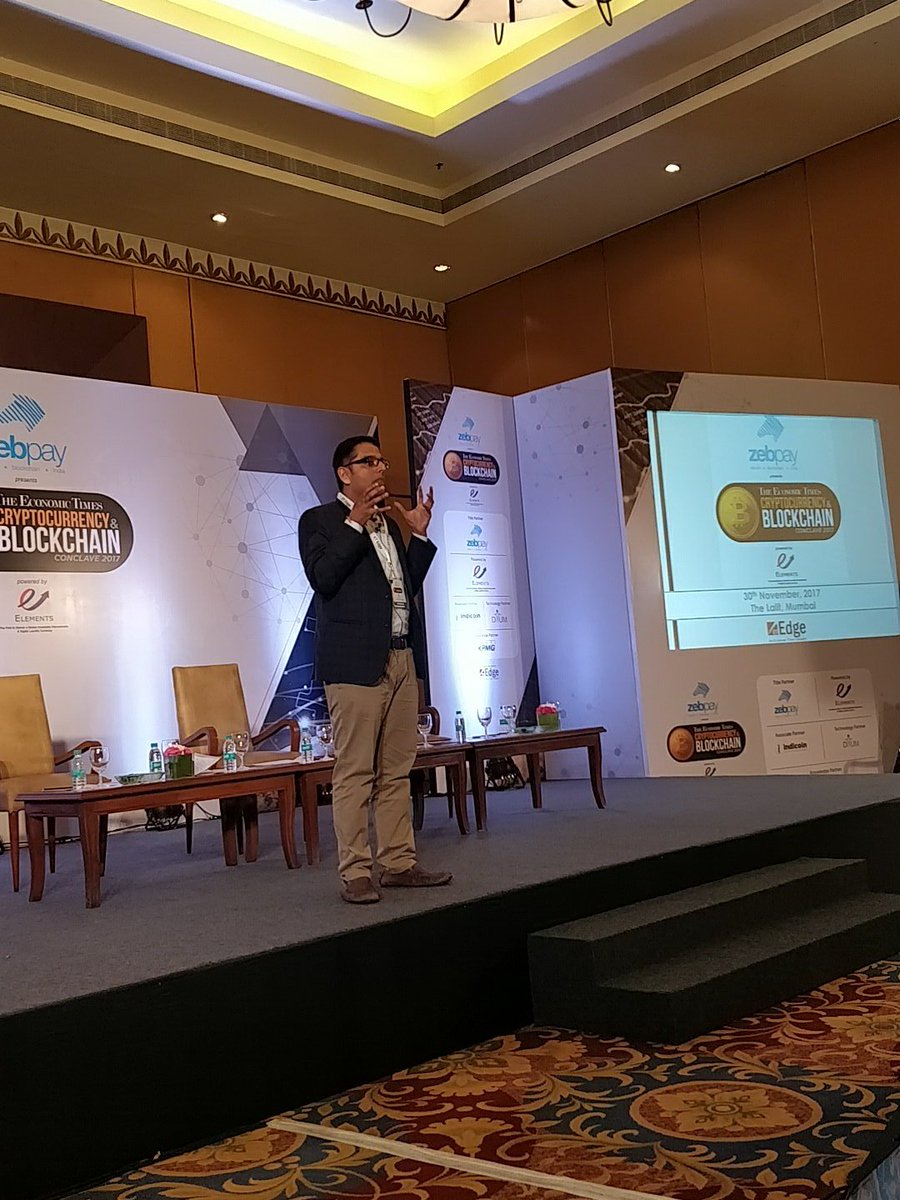 ET_Edge's tweet photo. Bitcoin is a store of value &amp; not a medium of exchange - @nitinsharma1 at #ETCBC #ETBlockchain https://t.co/tpQ4YZ7M0O