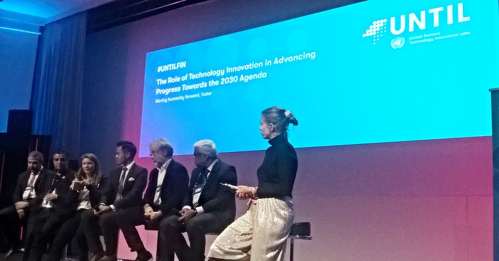 SinikkaAntila's tweet photo. #UNTILFIN panelist @irenabakic cites sms based birth certificate as a great #Tech4SDGs Innovation @UNTILabs #slush17 https://t.co/83RLAhH7ew