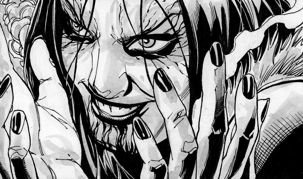 LouBou's tweet photo. Me from tomorrow when I get to eat chocolate for breakfast for nearly a whole month. 😈

(Taken from MALEFIC Issue #3 written by Dan Schaffer, art by David Miller, published by 1First Comics - OUT NOW!) #comics #comicbooks #horror https://t.co/JuT479JzgS