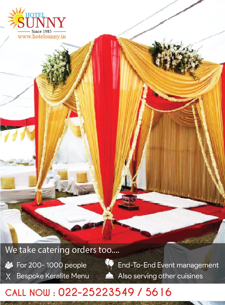 hotelsunny1's tweet photo. We take #catering #orders too...
#hotelsunny #tasteofmumbai #offer #keralafood #tasteofkerala #mumbai #mymumbai #food #foodie #orderonline #homedelivery #delivery #buffet #lunch #weddinganniversary #events https://t.co/7KgFz6daM8