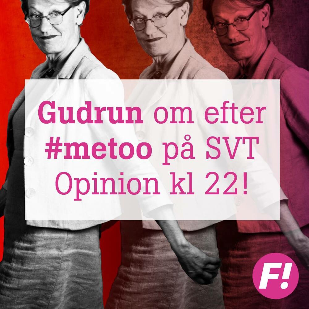 Feministerna's tweet photo. VI BEHÖVER EN FEMINISTISK POLITIK EFTER #METOO
#Metoo har fått oss att förstå maktmönster. Hur omvandlar vi kunskapen till feministisk politik? Missa inte @gudschy i @SVTOpinion ikväll klockan 22.00 https://t.co/Cm6syBVunw